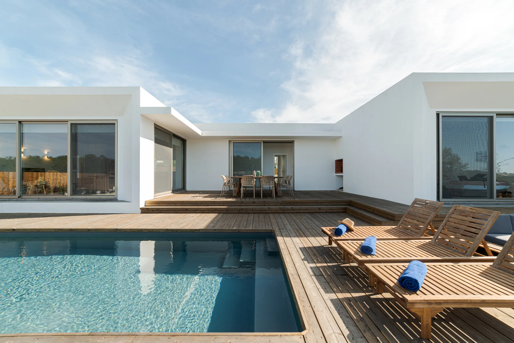 Terrace house by the sea